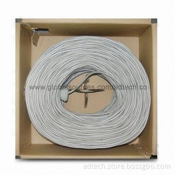 Cat5e Cable, FTP Solid 24AWG Grey 305M/Box LSZH